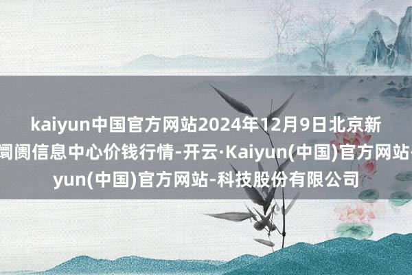 kaiyun中国官方网站2024年12月9日北京新发地农副家具批发阛阓信息中心价钱行情-开云·Kaiyun(中国)官方网站-科技股份有限公司