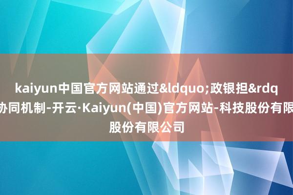 kaiyun中国官方网站通过&ldquo;政银担&rdquo;协同机制-开云·Kaiyun(中国)官方网站-科技股份有限公司